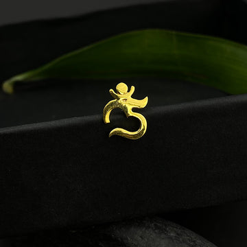 Big Om Nose Pin (gold plated)